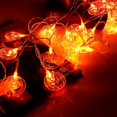 thumbnail image 4 of Guirnalda De Luces Led De Halloween De 3 Metros, Guirnalda De Luces Decorativas De Calabaza Con Mueca Impermeable Para Jardines, Céspedes Y Porches Minnieouse HA038670-00, 4 of 6