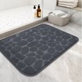 thumbnail image 2 of Alfombras de baño pequeñas, antideslizantes, lavables a máquina, alfombrillas de baño de piedra para baño, alfombrilla de ducha extra suave y absorbente de secado rápido para suelo de baño, bañera y, 2 of 5