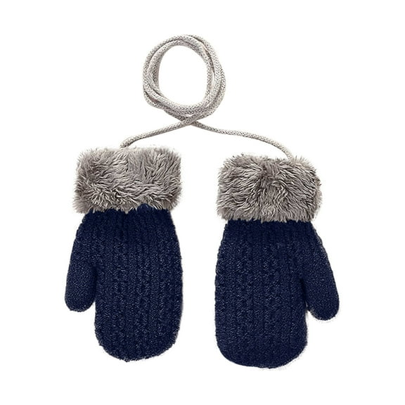 Fjofpr Toddler Gloves Winter Toddler Gloves Winter 3T Gloves for Girls Size 3-4 Toddler Baby Boys Girls Winter Knitted Gloves Children Knitted Gloves Children Solid Color Thickened Warm Gloves