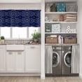 thumbnail image 3 of LALILO Kitchen Curtain Valance Tie Dye Colorful Boho Ink Rod Pocket Window Curtain 52"x 18" Set of 2, 3 of 7