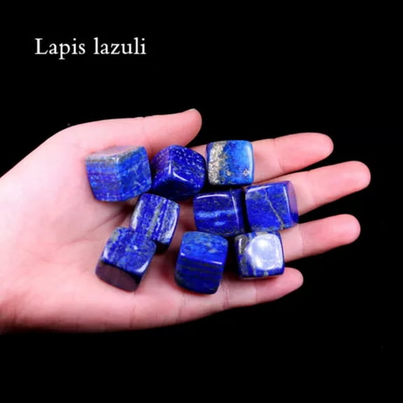 HOOUN 100g Bulk Lot Gemstone Cube Quartz Crystal Chakra Stone Specimen Healing Reiki -Lapis Lazuli