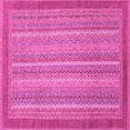 thumbnail image 1 of Ahgly Company Indoor Square Abstract Pink Modern Area Rugs, 3' Square, 1 of 4