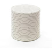 Softline Azure Ikat Cylinder Pouf