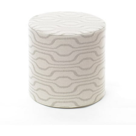 Softline Azure Ikat Cylinder Pouf