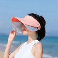 thumbnail image 4 of Sports Visor Hat Adjustable Unisex Empty Top Sun Protection Hat Beach Visor Cap, 4 of 8
