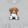 thumbnail image 4 of Inktastic Beagle Girls Baby Dress, 4 of 5