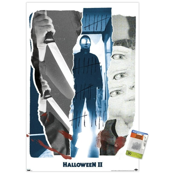 Halloween II - Knife Wall Poster with Pushpins, 22.375" x 34"
