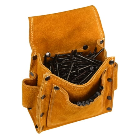 

Waist Pocket Tool Bag Carpenter Nail Belt Portable for Construction Woodworking Yellow
