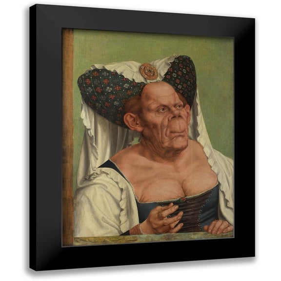Matsys, Quentin 12x14 Black Modern Framed Museum Art Print Titled - The Ugly Duchess