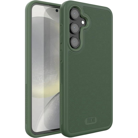 TUDIA MergeGrip Samsung Galaxy S24 FE Case (2024) Drop-Tested Heavy Duty Case - Pine Green
