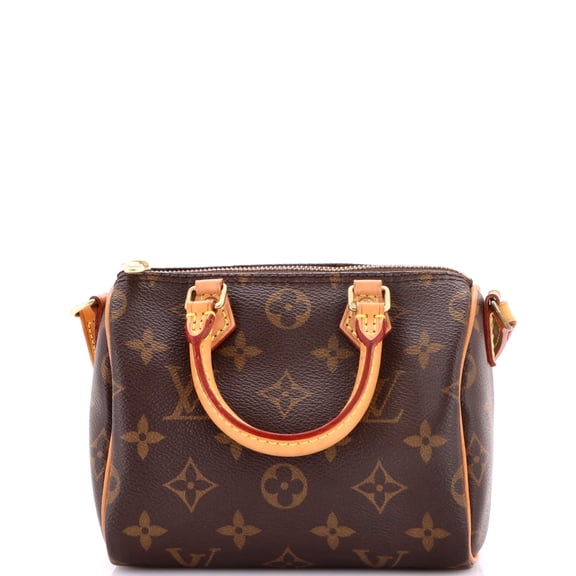 Pre-Owned Speedy Bandouliere Bag Monogram Canvas Nano By Rebag
