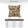 thumbnail image 4 of ZICANCN Abstract Leopard Graffiti Brown Throw Pillow Covers, Bed Couch Sofa Knit Decorative Pillow Covers for Living Room Farmhouse, 24"x24", 4 of 8