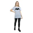 thumbnail image 4 of DC Comics Womens Justice League Movie Batman Emblem Cotton Boyfriend T-Shirt, 4 of 5