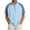 Sky Blue_004, variant on Domuza Quarter Zip Up Shirts for Men Lightweight Mock Neck Sweatshirt Casual Short Sleeve Color Block Athletic Shirt Sky Blue 3XL