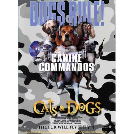 Cats Dogs Poster Movie B 27x40 Cats Dogs Poster Movie B 27x40