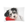 thumbnail image 1 of BSDHOME Dog Heart Deisign Pillowcase Pillow Cover Two Sides Printing 20x30 inches, 1 of 1