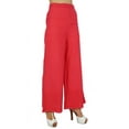 thumbnail image 5 of Bimba Womens Designer Palazzo Pants Back Elastic Waist Fancy Bottoms Pajamas, 5 of 7