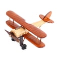 thumbnail image 1 of HILABEE Retro Airplane Model 3D Airplane Decoration Creative Mini Biplane Toy Airplane Orange, 1 of 9