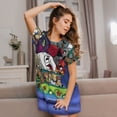 thumbnail image 2 of Lsque Scooby-Doo Pattern Nightgowns for Women Sleep Shirts Short Sleeve Nightshirt Pullover Nightdress Soft Sleepwear Relaxed Fit Nightdress, 2 of 5