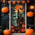 thumbnail image 2 of FeiFu Halloween Door Cover Background Cloth Decor Door Cover Festival Hanging Cloth Party Tapestry Halloween Patterns Easy to Hang on Doors Walls, 2 of 6