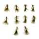 thumbnail image 1 of 10 Cabeza Abalorios Vuela Buggers Lanudos Hundiéndose Húmeda Moscas Oliva perfecl, 1 of 7