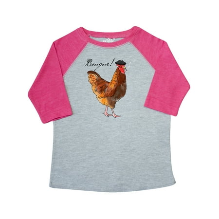 

Inktastic French Rooster says Bauque! Gift Toddler Boy or Toddler Girl T-Shirt