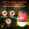 thumbnail image 2 of Boundery Bug Zapper Bulb - 2-in-1 Waterproof, Rechargeable Bug Zapper Light Bulb with 4 Light Modes (1 Pack), 2 of 9