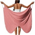 thumbnail image 1 of Sortie de Plage pour Femmes avec Sangle Réglable Fente Haute Côté en Polyester Tissé Transparent 1 Pce, 1 of 9