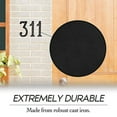 thumbnail image 2 of NACH Original Rustic Finish Cast Iron House Address Number for Outside or Inside, Mailbox Number for Outside, Maximum Rust Protection, 4 Inch, Black, #4, JS-RN4-4, 2 of 5