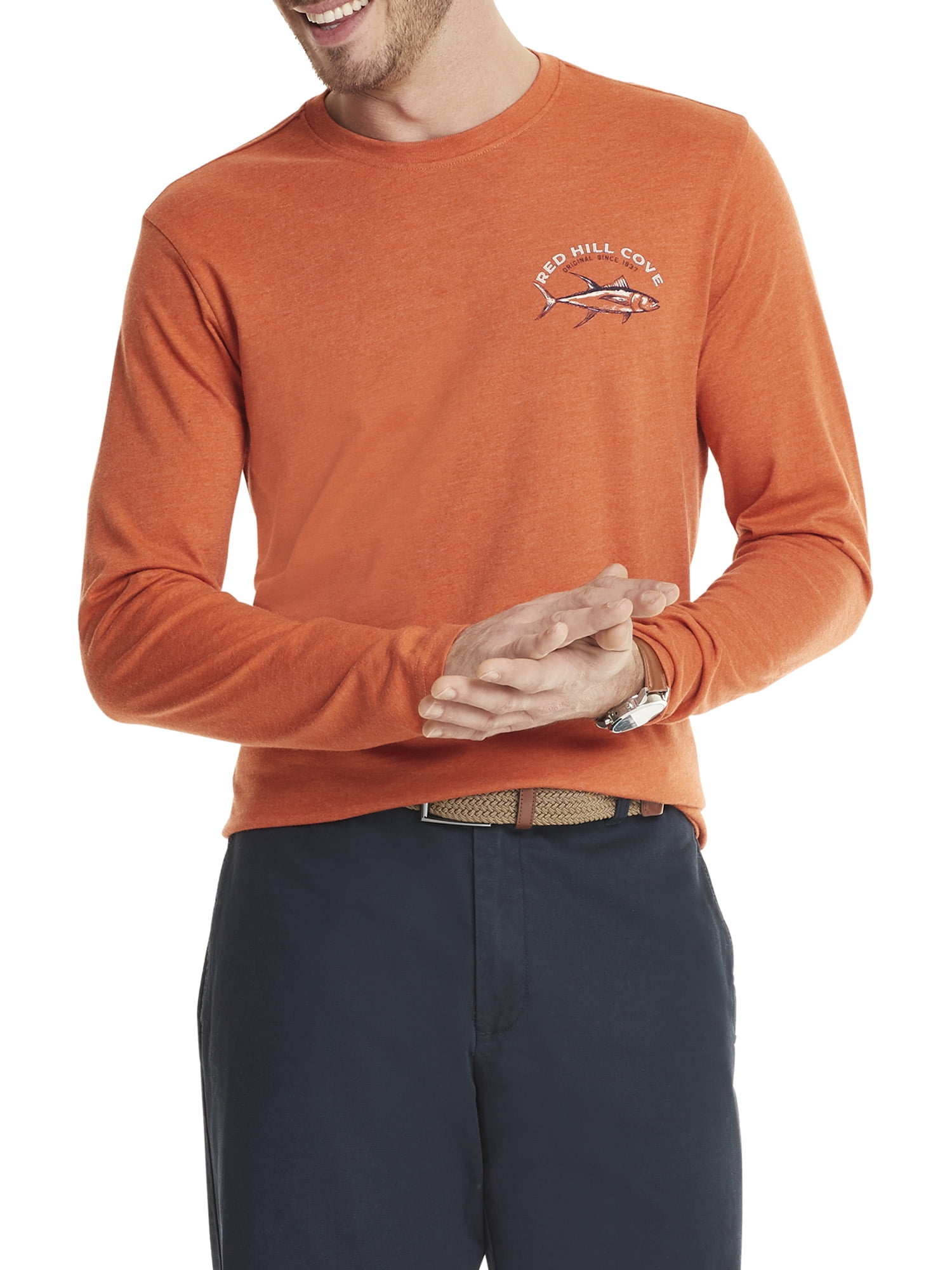 Izod Men's Long Sleeve Graphic Tee 