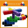 thumbnail image 5 of Moulty Linking Math Cubes with Activity Cards Set Number Blocks Counting Toys Snap Linking Cube Math Counters for Kids Learning, 5 of 5