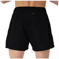 thumbnail image 3 of DDAPJ pyju Men's Workout Shorts 3 Inch Inseam Sweat Shorts Elastic Waist Athletic Jogger Shorts Lightweight Active Running Bodybuilding Shorts with Pockets Black L, 3 of 5