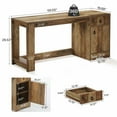 thumbnail image 2 of Kadyn Computer Desk, Office Desk, Study Desk,Rustic Wood L - Shaped Desk, Home Office Computer Workstation, 2 of 3