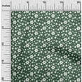thumbnail image 2 of oneOone Cotton Poplin Twill Green Fabric Floral Ditsy Silhouette Sewing Fabric By The Yard Printed Diy Clothing Sewing Supplies 56 Inch Wide, 2 of 4