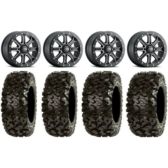ITP Inertia Beadlock 14" Wheels Black  40mm 26" Rip Saw Tires Polaris RZR XP 1000 / PRO XP / Ranger XP 900/1000