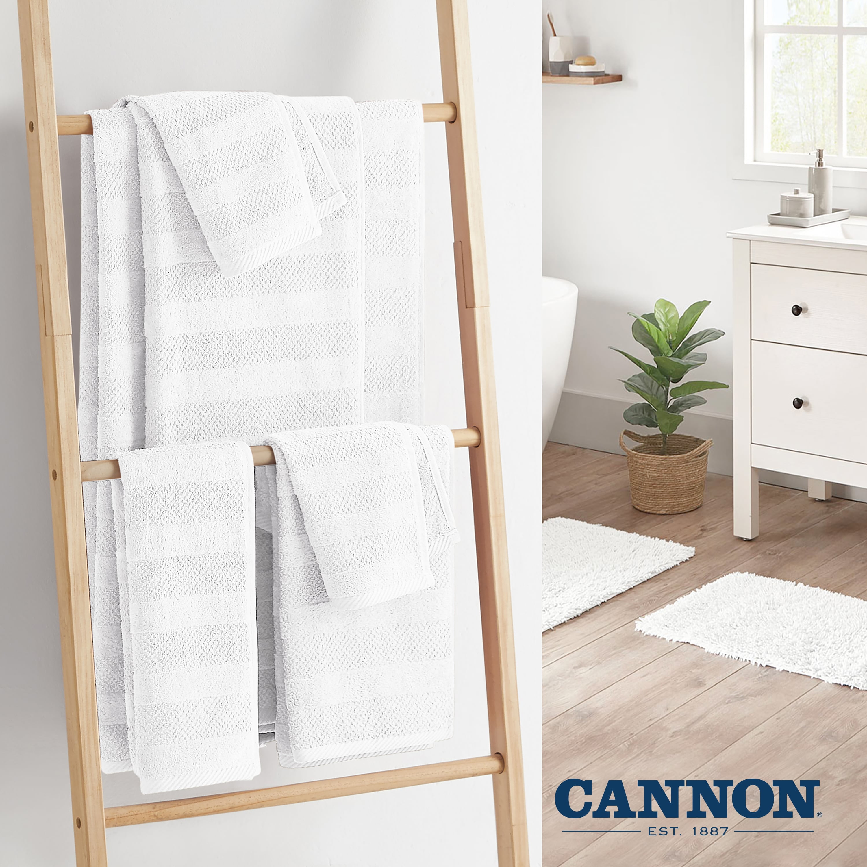Cannon 2-Piece Crimson Cotton Quick Dry Bath Towel Set (Shear Bliss) in the Bathroom  Towels department at