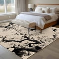 thumbnail image 4 of Chinese Area Rugs 6'x9', Washable Small Throw Rugs for Kitchen Dining room, Black White Tree Flowers Traditional Ink Painting Indoor Outdoor Rug Non-Slip Low Pile Carpet Runner Reversible Floor Mats, 4 of 8