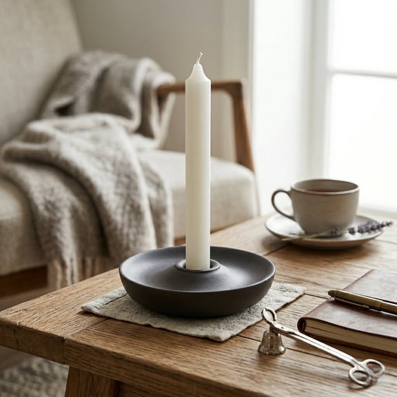 Minimalist Metal Taper Candle Holder