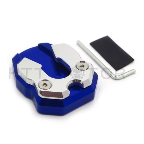 HTTMT- Blue CNC Sidestand Foot Plate Kickstand Pad for Yamaha Nmax155 N-Max 155
