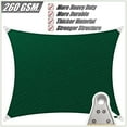 thumbnail image 5 of ColourTreeUSA  Square Sun Shade Sail Reinforced Super Ring HDPE Mesh Fabric Screen Canopy UV Block 260 GSM 20' x 20' - Green, 5 of 5