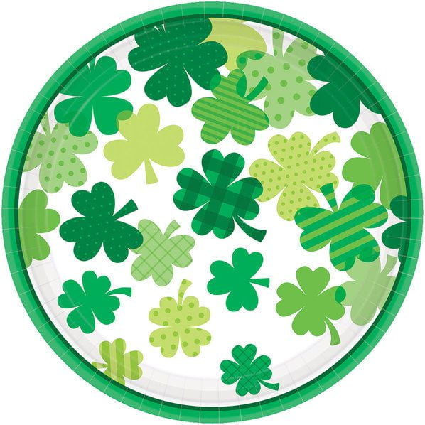 HAPPY ST. PATRICK'S DAY BLOOM DINNER PLATE (18)
