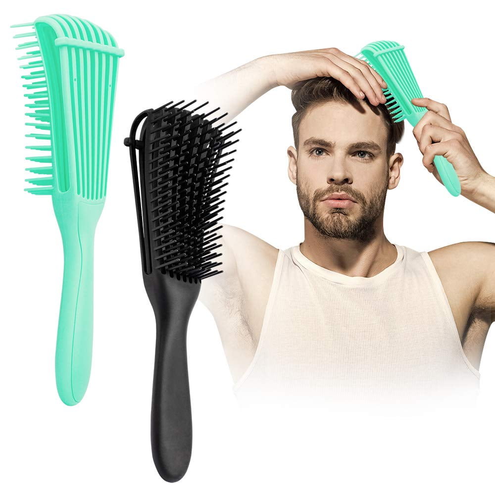 Detangling Brush, 2 Pcs Pain Free ez Detangler Hair Brushes Detangling Comb for Afro America