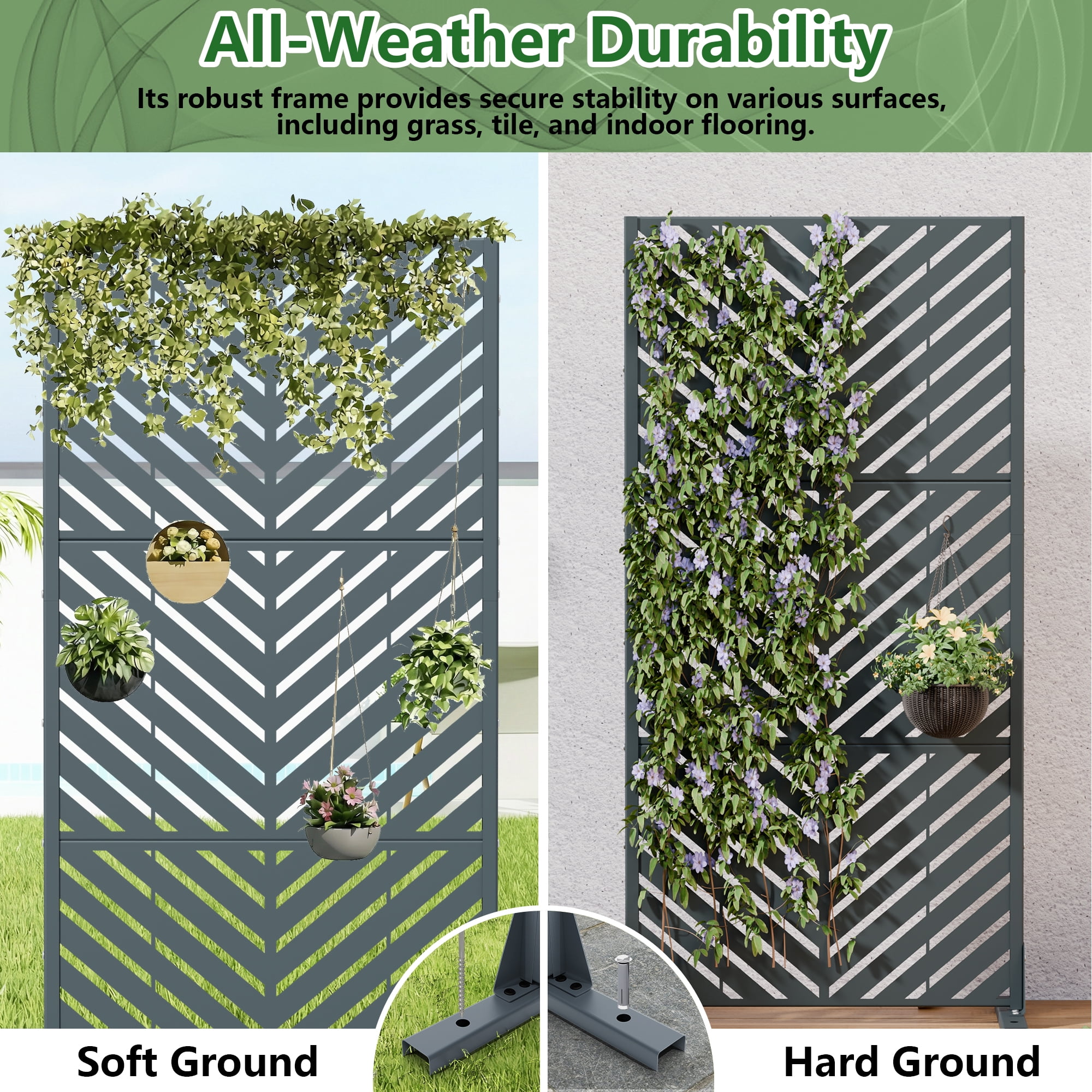 Privacy Metal Screen Fence Panel