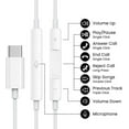 thumbnail image 2 of S07 USB-C(TYPE-C) Wired  Earbuds for iPad Pro iPhone 15/16/17 Series, Hi-Fi Stereo Sound with Mic Volume Control, Universal Android Compatible, 2 of 9