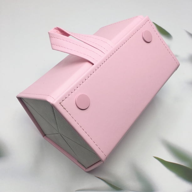 Caja de gafas de múltiples rejillas, caja plegable para múltiples manos, caja de almacenamiento colgante, caja de regalo de joyería, caja multifunción de protección ambiental de PU