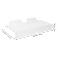 thumbnail image 4 of BRIGHTFUFU 2Pcs Acrylic Slat Wall Shelf Clear Display Shelves for Minimalist Design, 4 of 8