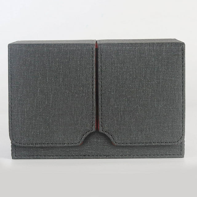 Boîte de Rangement pour 160 Cartes, Casier pour Cartes de Collection, Conteneur MTG pour MTG TCG Noir Rouge