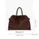 thumbnail image 5 of Bolso de diseño de piel de gran capacidad para desplazamientos diarios, maletín de piel de vacuno, 5 of 5