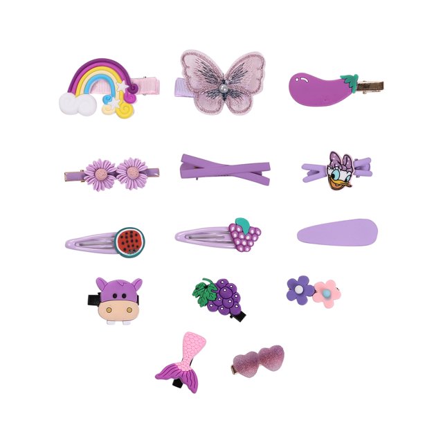 SUNSIOM Petites Filles Princesse Épingles à Cheveux, Doux Style Animal/fleur Bangs Clip