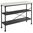 thumbnail image 3 of Crosley Furniture Madeleine Console Table, Steel with Faux Marble Top, 3 of 5